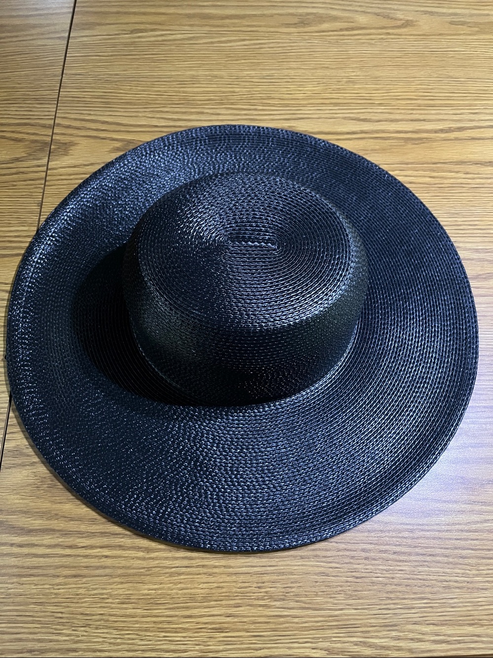 Street Smart By Betmar Classic Wide-Brim Straw Hat - Black